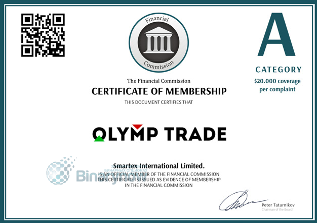 Сертификация Olymp Trade и его демо-счетов